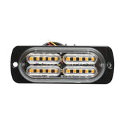 Lampada di segnalazione a LED 12-24V, 20W, gialla, 20 LED 110x40x12mm