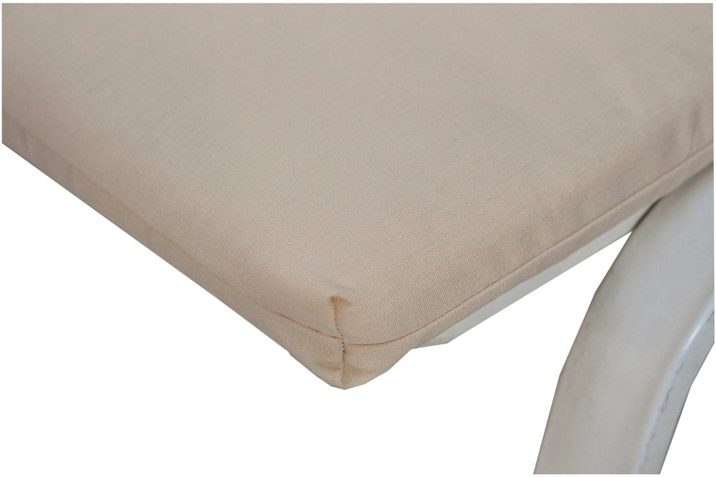 Cuscino per Lettino Prendisole da Giardino 190x57x5 cm in Dralon Allegro Ecru