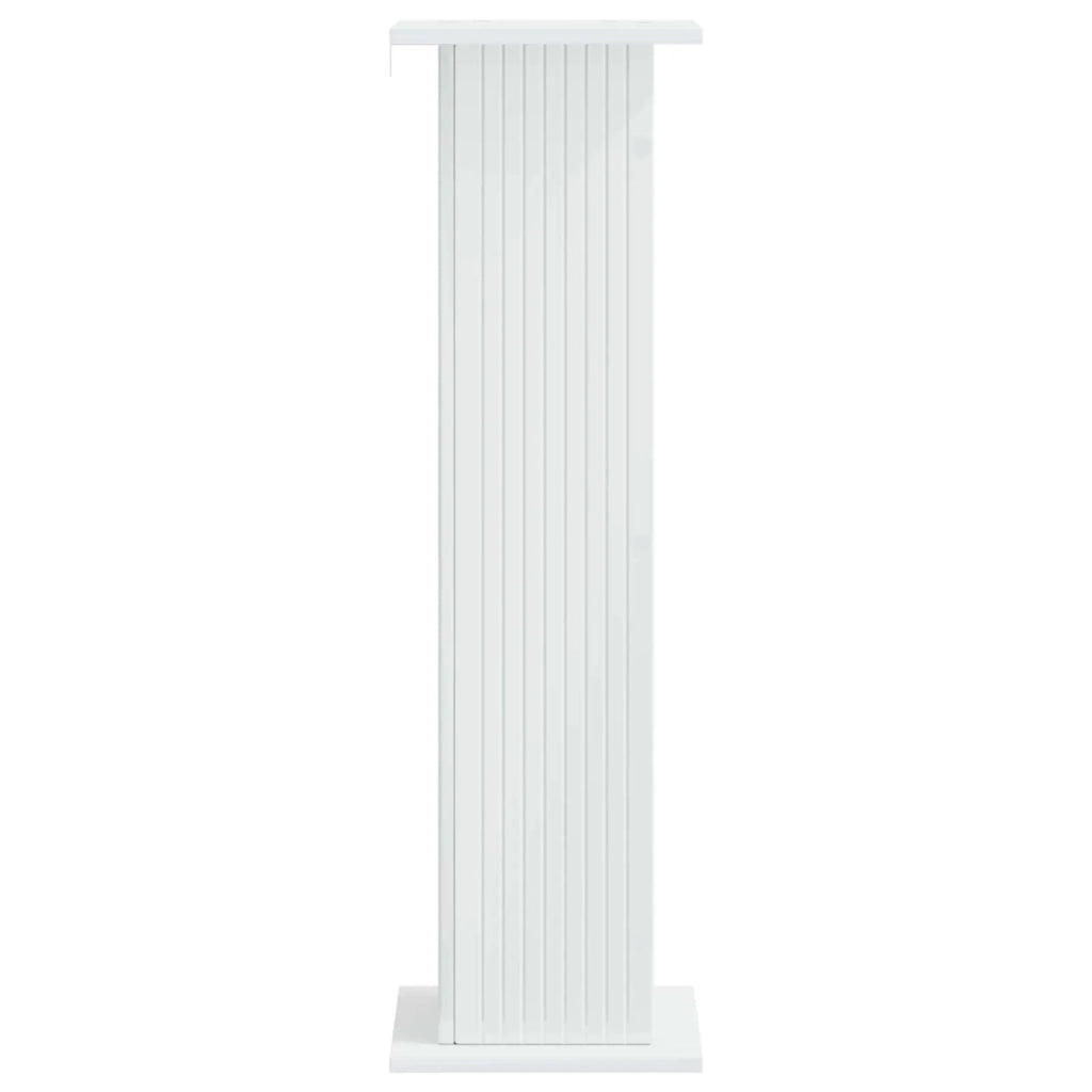 Supporto per piante Bianco Lucido 30,5 x 30 x 100,5 cm 899752