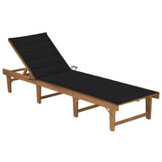 Lettino prendisole sedia a sdraio lettino prendisole letto da giardino mobili da giardino mobili da esterno pieghevoli con cuscino legno massello di acacia 02_0012840