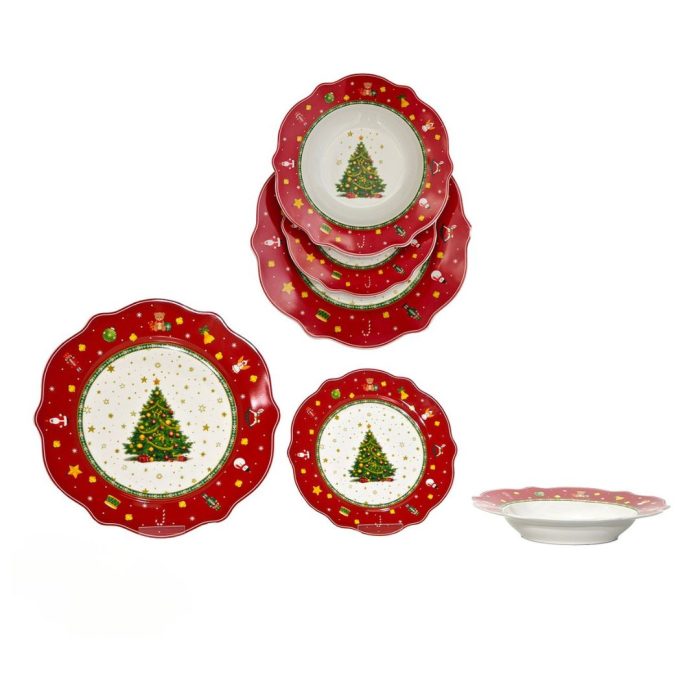 SERVIZIO TAVOLA NATALIZIO 18 PEZZI MISURA: tipo 1