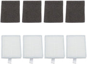 Kit di filtro HEPA per aspirapolvere 4x - Compatibile con Eufy L60/L50 - Filtro a schiuma - Filtro da getto - Filtraggio del 99,9% dei particolati - Estensione della durata di vita - Filtro per aspirapolvere robot