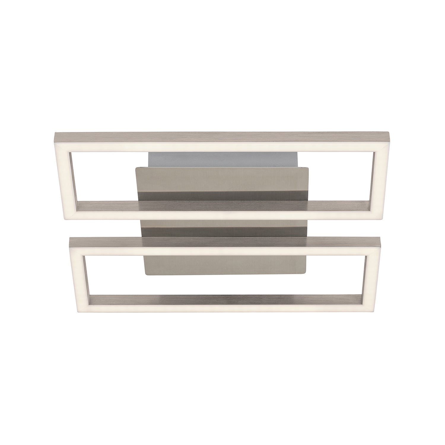 Applique Moderna Frames Metallo Nichel Satinato Led Integrato 14W 3000K