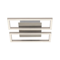 Applique Moderna Frames Metallo Nichel Satinato Led Integrato 14W 3000K