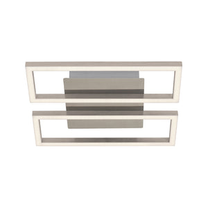 Applique Moderna Frames Metallo Nichel Satinato Led Integrato 14W 3000K