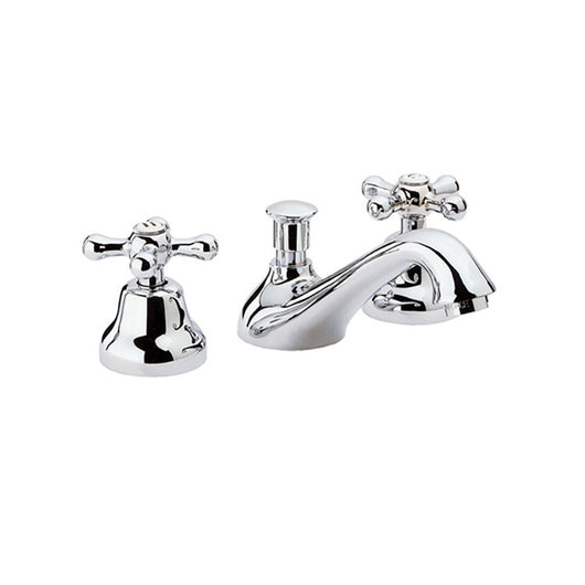 Batteria lavabo con vitoni ceramici 3 fori remer stile retro serie liberty