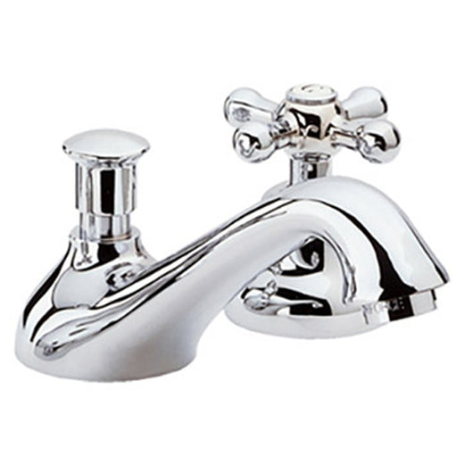 Batteria lavabo con vitoni ceramici 3 fori remer stile retro serie liberty