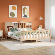 Letto Libreria senza Materasso 180x200 cm in Legno di Pino 3321749
