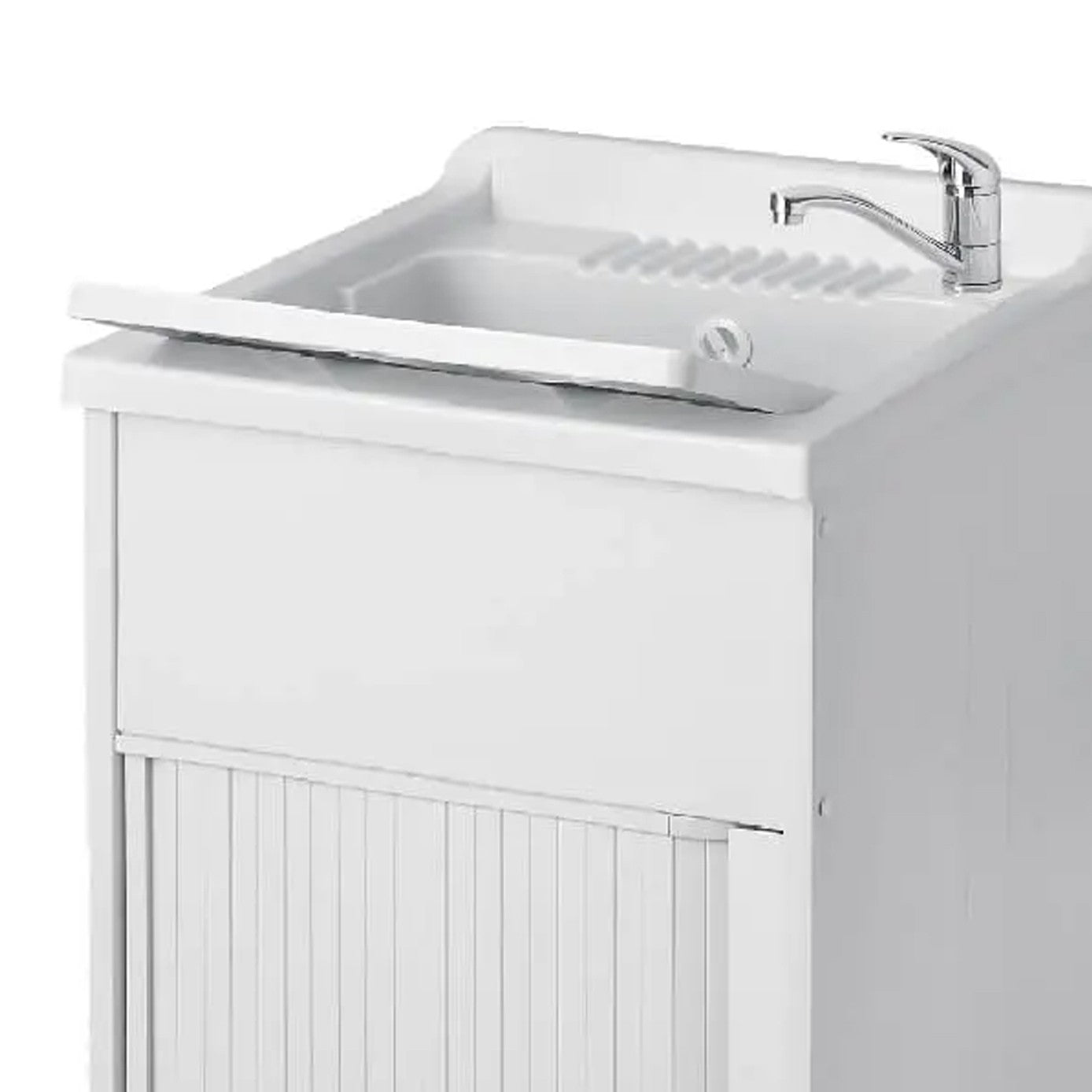 Lavatoio in resina con kit di montaggio 50 x 50