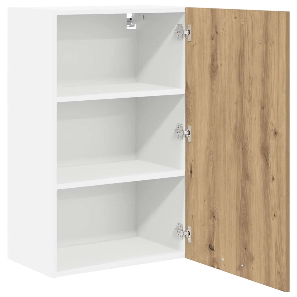 Armadio pensile Rovere Artigiano e Bianco 50 x 31 x 80 cm