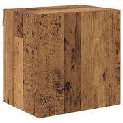 Mobile TV a parete dal design moderno con vano contenitore ottimizzato 40,5 x 30 x 40 cm legno composito con finitura effetto legno anticato 02_0052796
