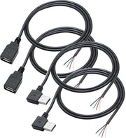 Cavo USB a 4 conduttori 90 gradi 4 metri con connettore USB-A