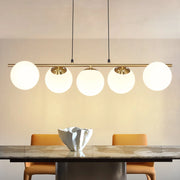Lampada a sospensione ZMH vetro dorato diametro 90 cm altezza regolabile 150 cm E27 stile moderno