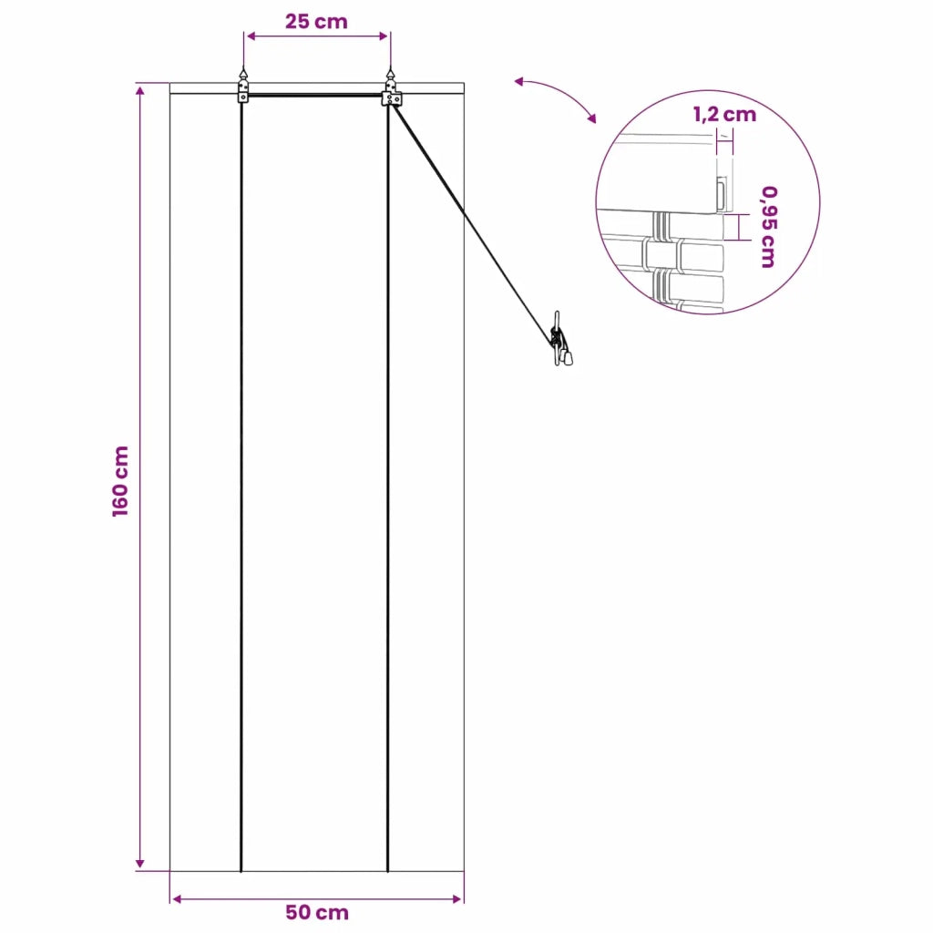 Tenda a rullo Marrone 50 x 160 cm Bambù 42039770