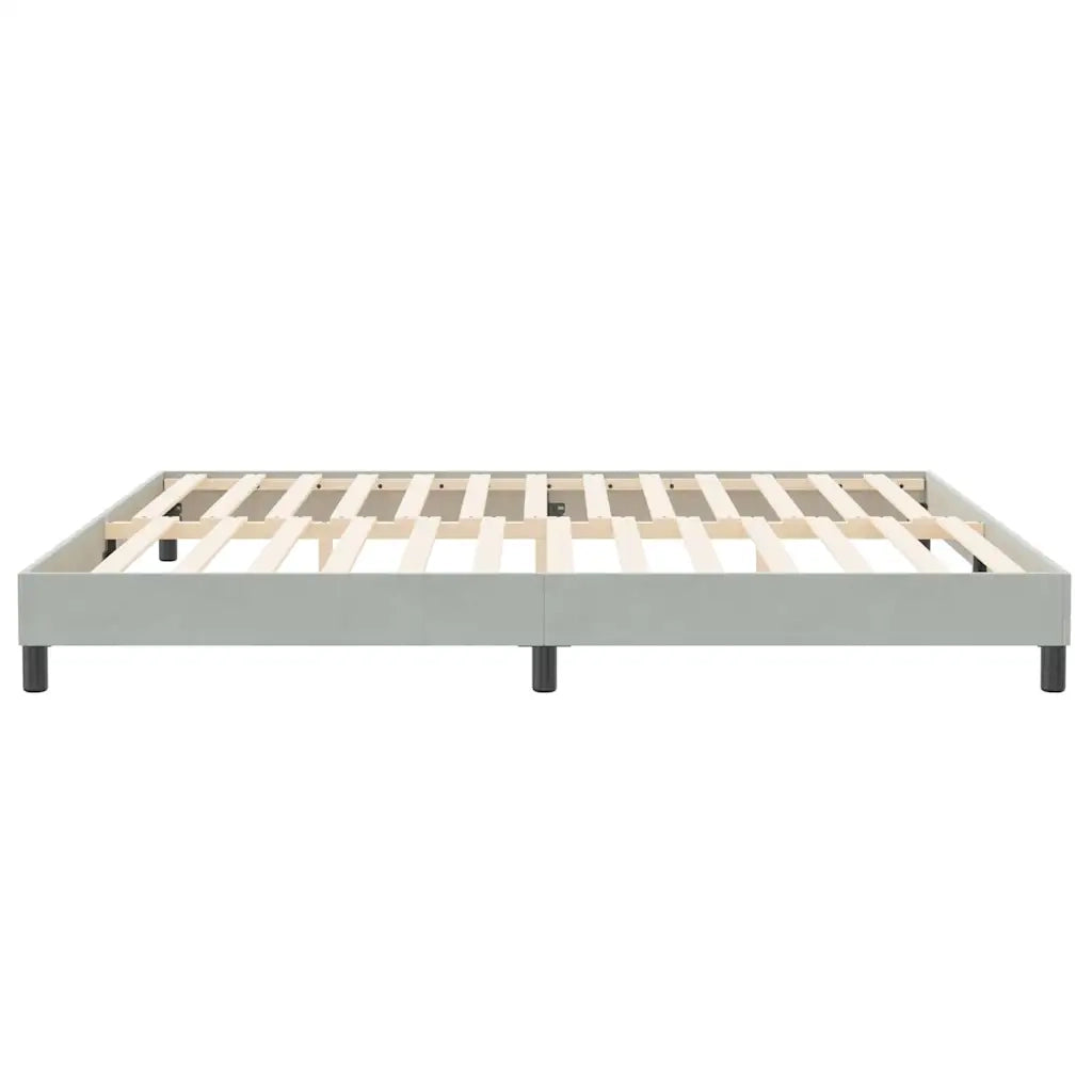 vidaXL Letto a Molle senza Materasso Grigio Chiaro 200x220cm Velluto
