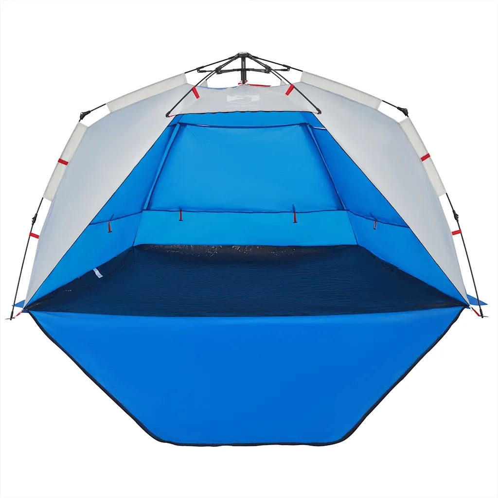 Tenda da Spiaggia 3 Persone-Tenda da campeggio Azzurro Rilascio Rapido Impermeabile 775620