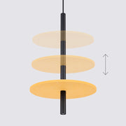 Lampada a sospensione FELTRO 1 nero/giallo
