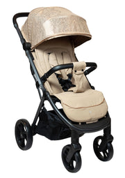 Passeggino Pieghevole Chiusura Automatica Ultra Compatto per Bambini Barotti XL Pro Beige