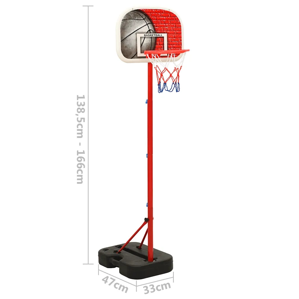 Set Gioco da Basket Portatile Regolabile 138,5-166 cm CFW8566066
