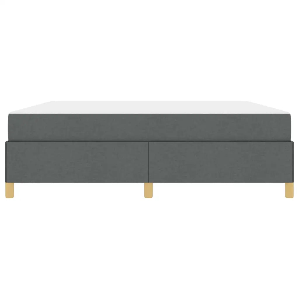 Struttura del letto Grigio scuro 180 x 200 cm Tessuto