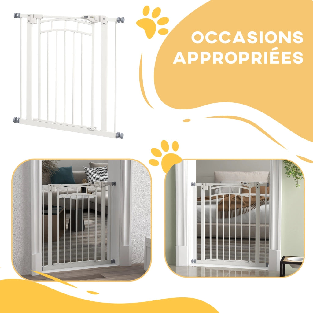 Barriera di sicurezza per bambini e cani ¨C Minimal ¨C 74-80x76 cm bianco