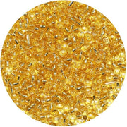 Grossi glas perle 4mm in chiaro oro, perle 6/0 per bracciali, perle per creare accessori DIY (chiaro oro)