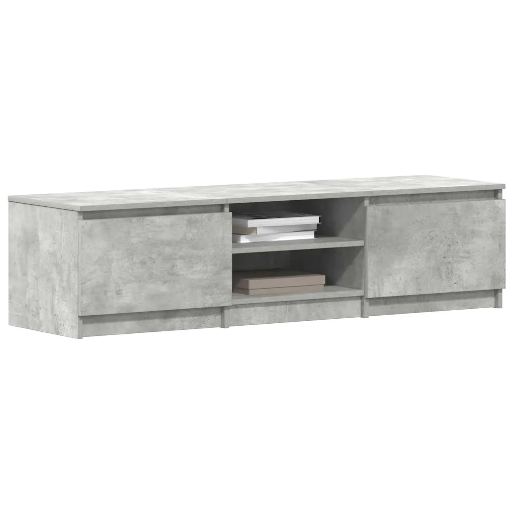 Mobile TV Grigio Cemento 140x40x35,5 cm in Truciolato cod mxl 15453