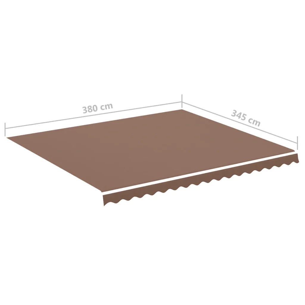 Tessuto di Ricambio per Tenda da Sole Marrone 4x3,5 m 311978