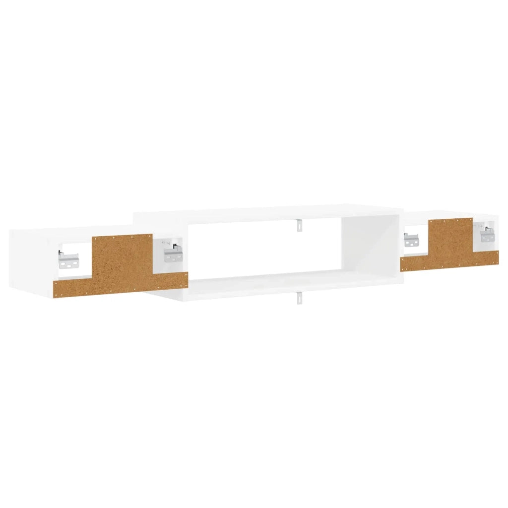 Mobile TV da Parete A parete-Credenza per TV sospesa Bianco 140 x 28 x 21 cm