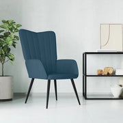 Sedia Relax Blu in Velluto 327687