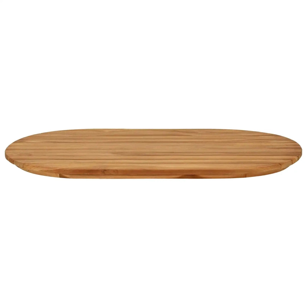 Piano del tavolo 80 x 40 x 3,5 cm Ovale Legno di teak solido 42033160