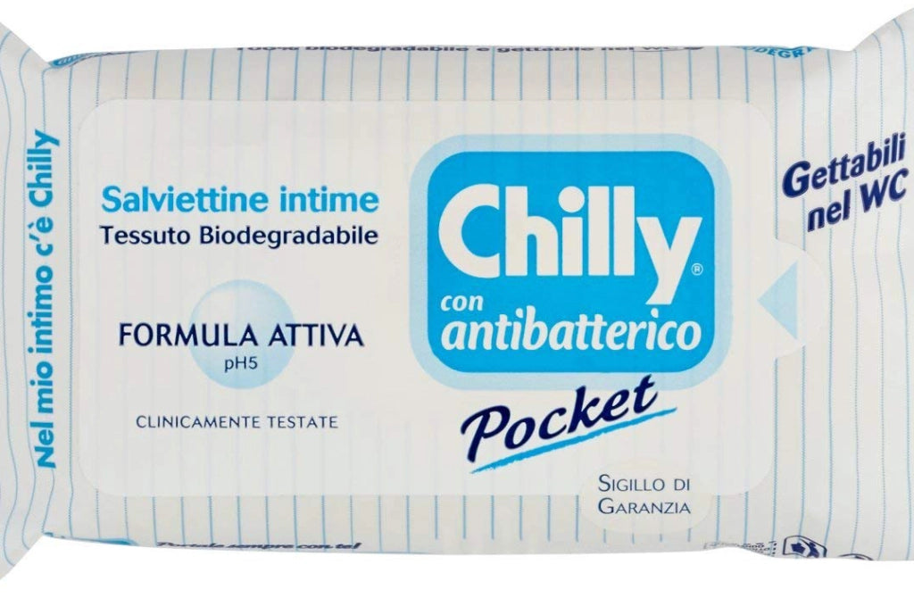 SET 6 CONFEZIONI CHILLY SALVIETTE INTIME ANTIBATTERICHE