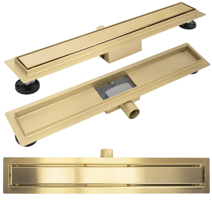 Scarico Lineare Neox Brush Gold 80