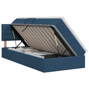 Letto con contenitore e materasso con testiera Blu 90 x 200 cm 3458537