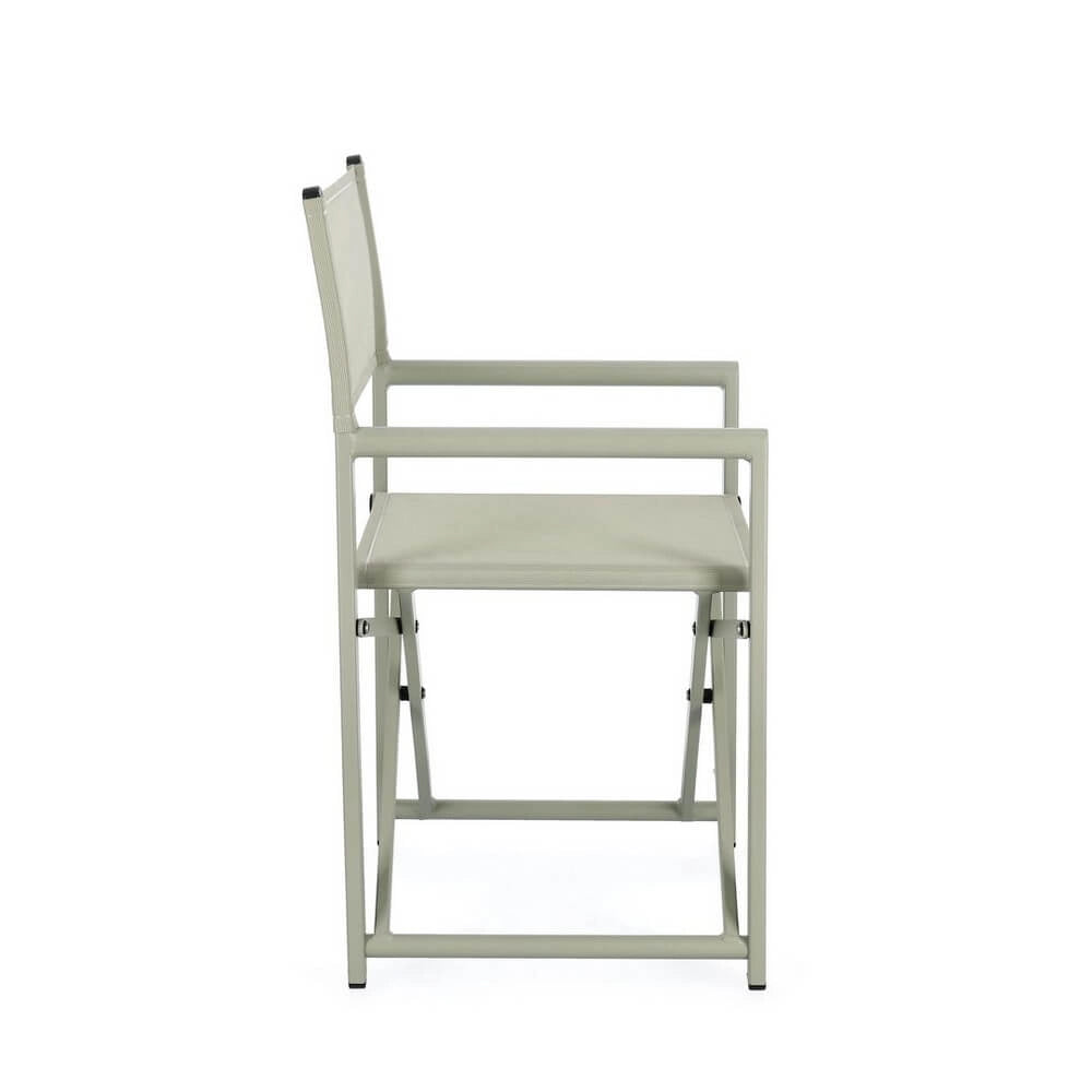 Set di 2 Lettini Prendisole da Esterno con Ruote in Alluminio e Textilene - AURELIA