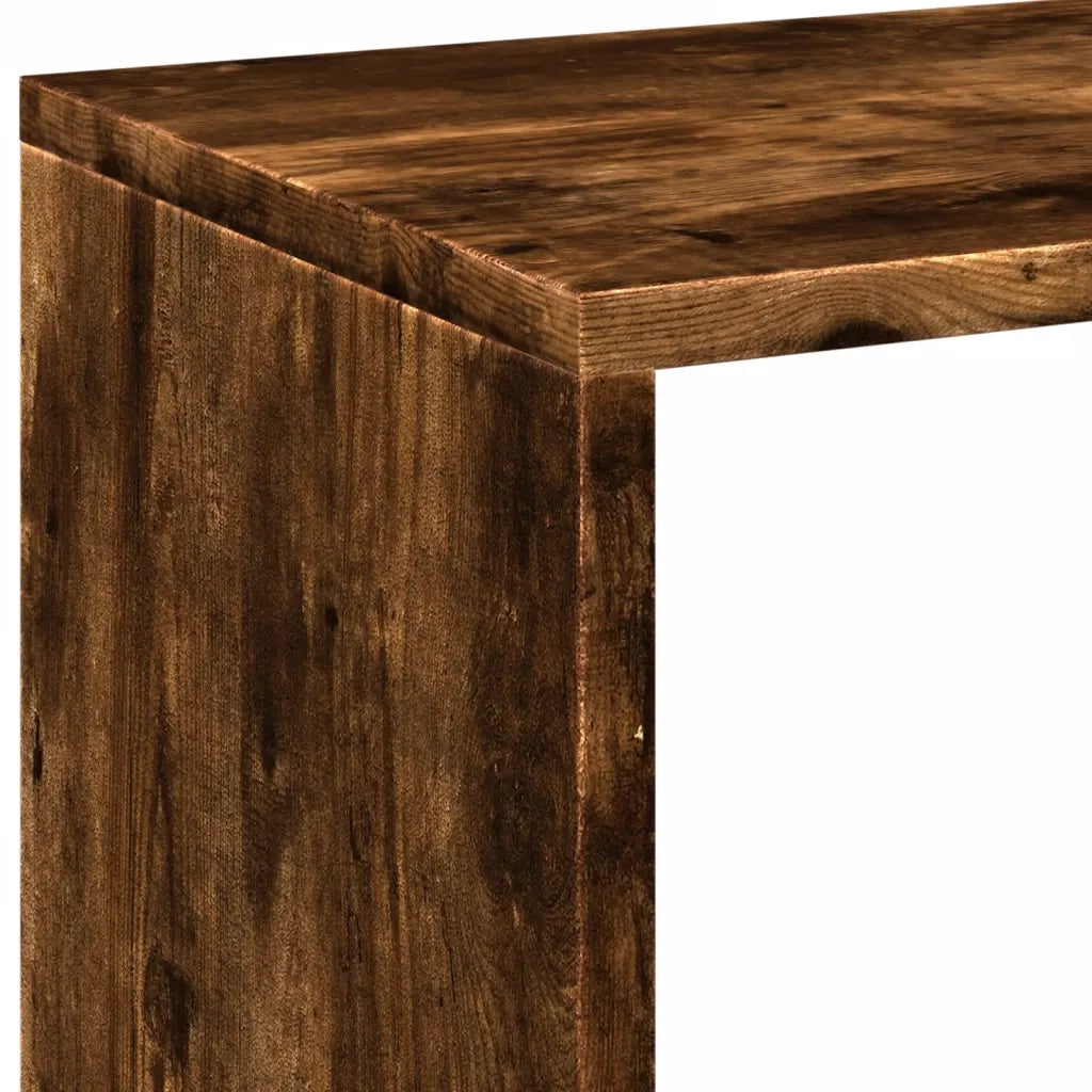 Libreria Divisorio Rovere Fumo 69,5x29x103,5cm in Truciolato 858016