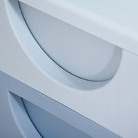 Easycomfort Cassettiera in Plastica Colorata per Cameretta con 3 Cassetti, Arredamento Casa e Asilo 37x37x56.5cm Blu