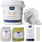 Kit di impronta digitale per coppia per molteplici occasioni, Kit di modellazione 3D delle mani tutto in uno con alginato e gesso, set di DIY per regali per bambini