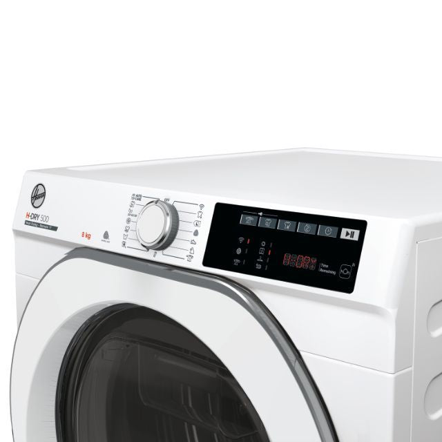Asciugatrice Hoover a Pompa di Calore H-Dry 500 8 Kg H8A2TCEXS-S (A85xL60xP58,5) Classe Energetica A++