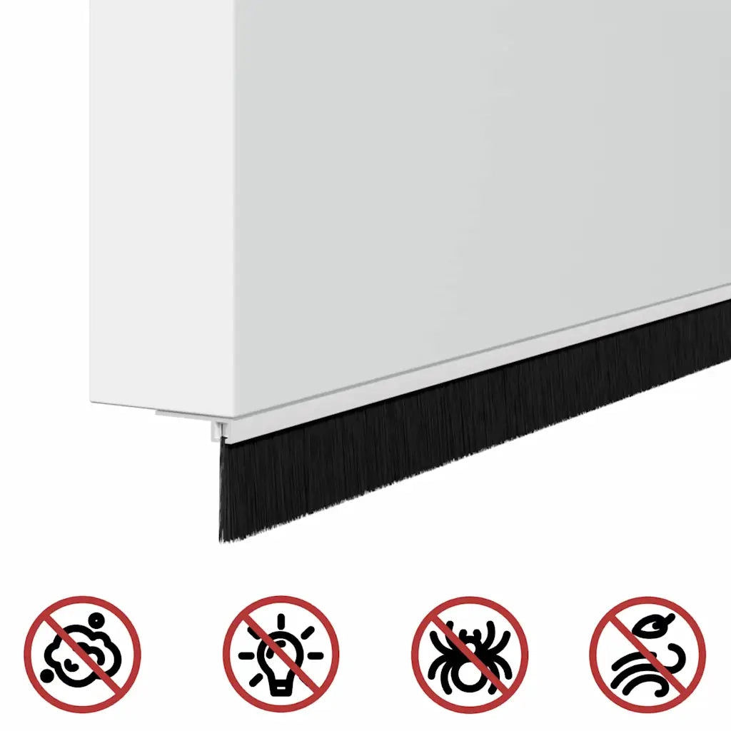 Spazzole per porte autoadesive 12 pcs Bianco 100 cm 42019530