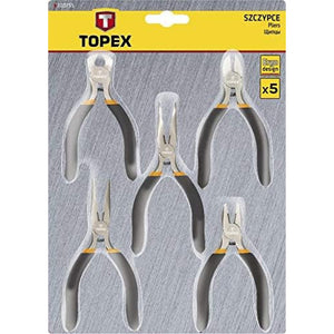 Topex 32d755 pinze di precisione ne, 5 pezzi assortiti ds