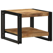 Tavolino da Salotto 50x50x38 cm Legno Massello di Mango Grezzo 4102721