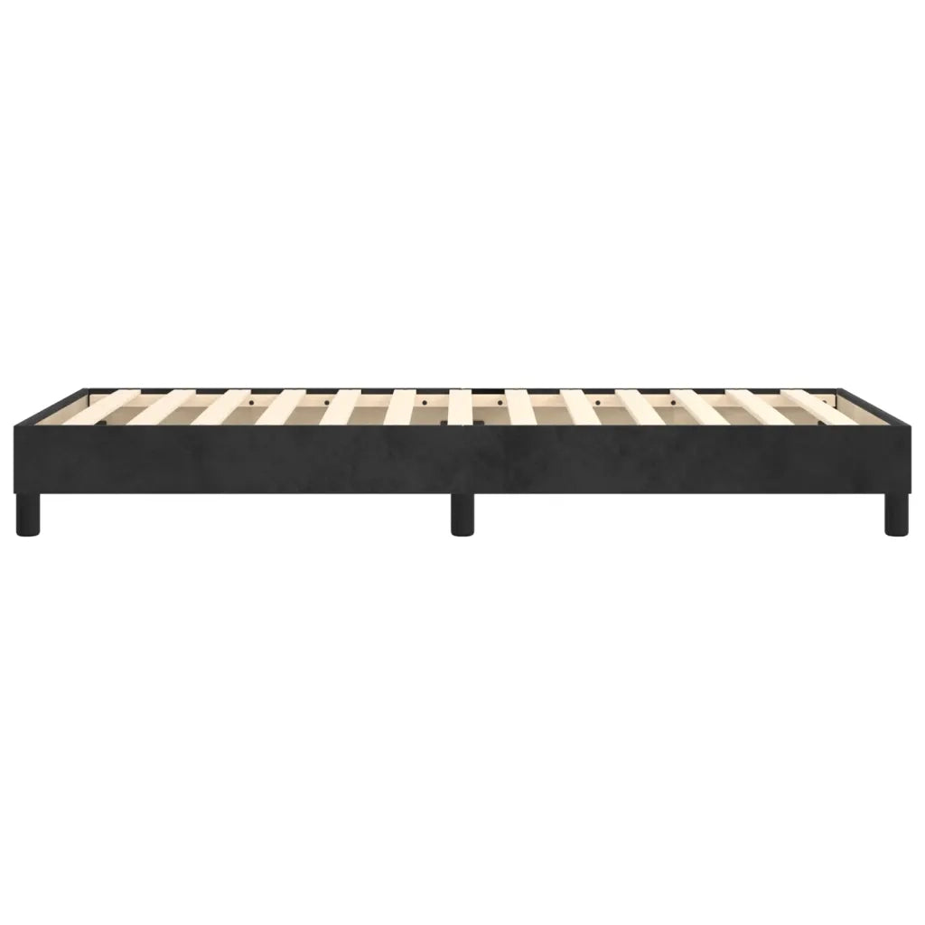Struttura Letto a Rete a Molle Nero 90x200 cm in Velluto 3120750