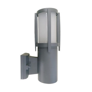 APPLIQUE DA PARETE PER ESTERNO 1XE27 COLOR GRAFITE VETRO SATINATO BIANCO PERENZ