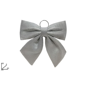 FIOCCO 60CM TESSUTO RIGATO SILVER DI DUEESSE CHRISTMAS