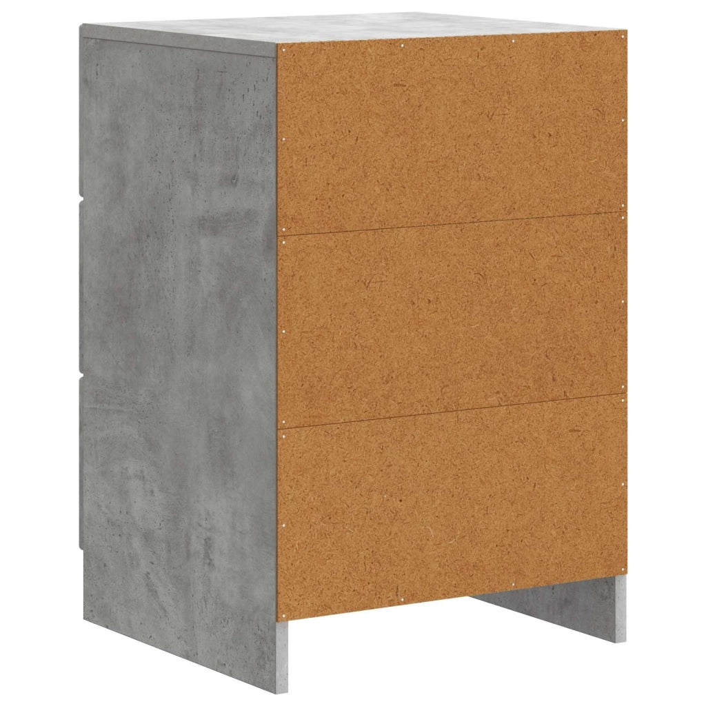 Armadio da Notte con cassetto Grigio Cemento 43 x 41 x 63,5 cm 895708