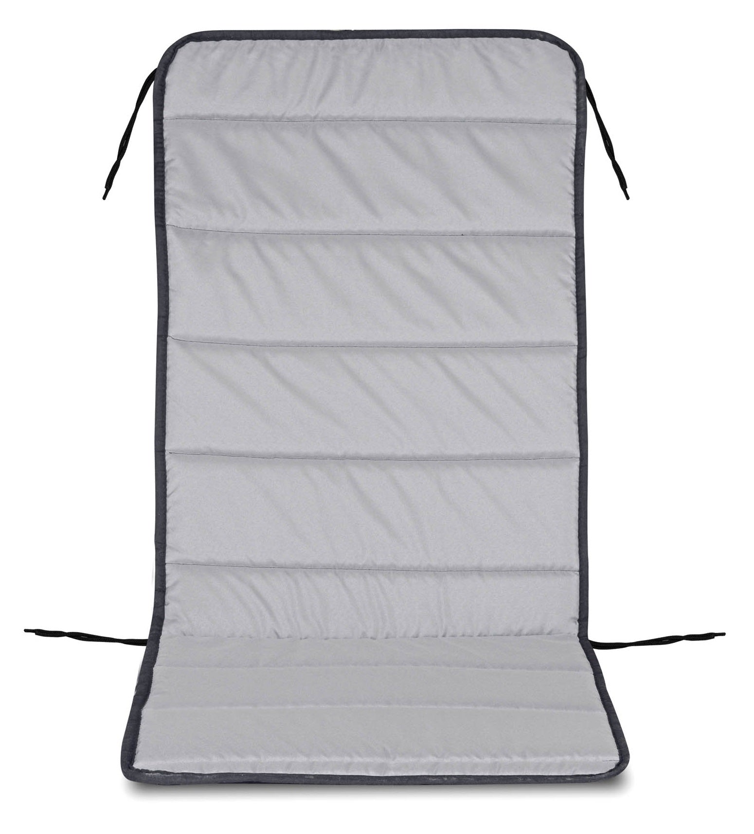 AIO FACTORY Cuscino per sedia da giardino trapuntato 50x50x80 cm impermeabile grigio scuro