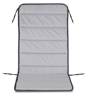 AIO FACTORY Cuscino per sedia da giardino trapuntato 50x50x80 cm impermeabile grigio scuro