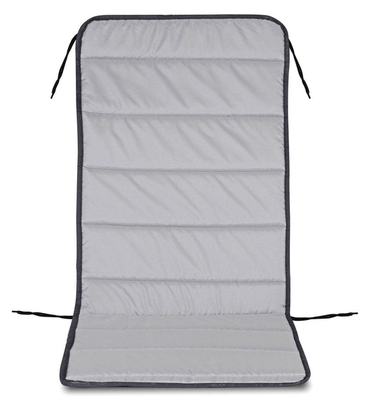 AIO FACTORY Cuscino per sedia da giardino trapuntato 50x50x80 cm impermeabile grigio scuro