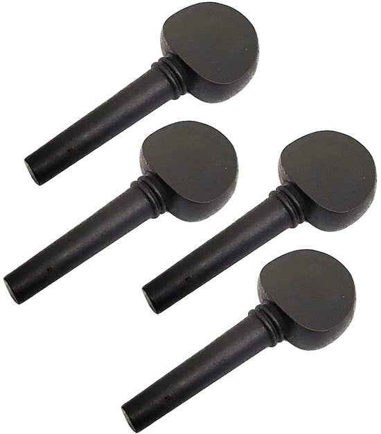 Set di Viti di Tuning per Violino - Sostituzione in Legno - 4 Pezzi - 59 mm Lunghezza - 22 mm Larghezza - di Alta Qualità e Duraturo
